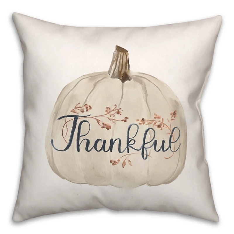 Thankful Pumpkin Outdoor Pillow