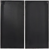 Natural Diamond Wood Panel Wall Plaques, Set of 2