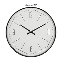 Black Metal Contemporary Wall Clock