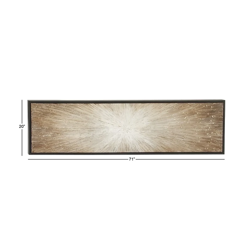 Radial Sunburst Framed Canvas Art Print