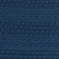 Navy Textured Stripes Pillow