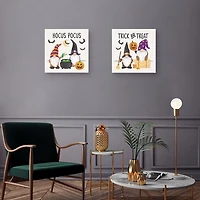 Halloween Gnomes Canvas Art Prints, Set of 2