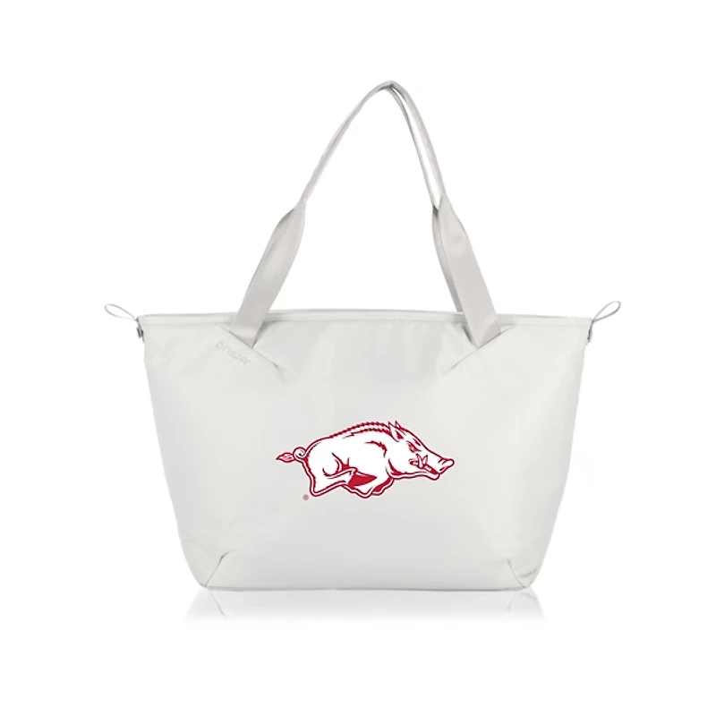 White Arkansas Razorbacks Cooler Tote Bag