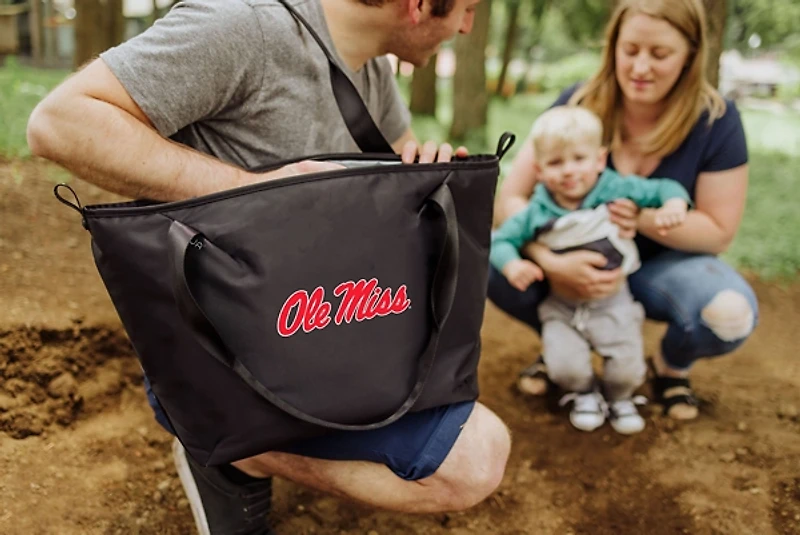 Black Ole Miss Rebels Cooler Tote Bag