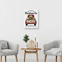 Christmas Co. Truck Canvas Art Print