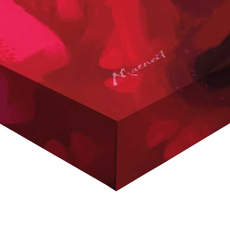 Red Jolly Santa Canvas Art Print