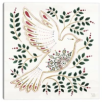 Holiday Dove Canvas Art Print