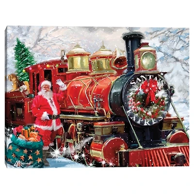 Santa's Express Canvas Art Print