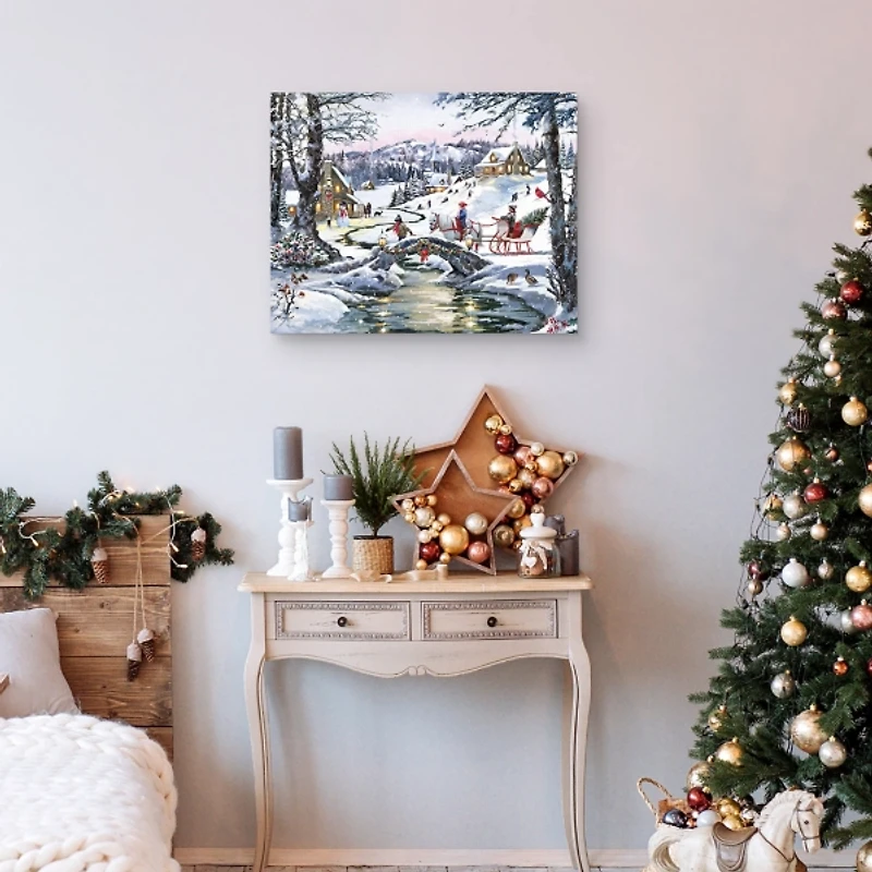 Christmas Village Canvas Art Print