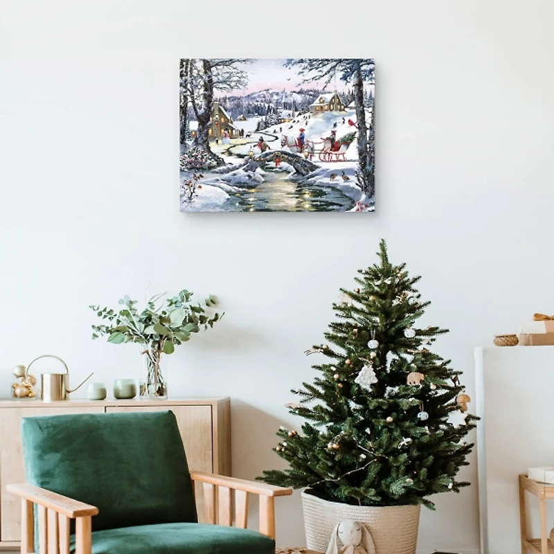 Christmas Village Canvas Art Print