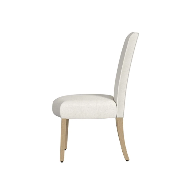 Cream Whitewashed Dining Chairs, Set of 2
