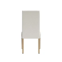 Cream Whitewashed Dining Chairs, Set of 2