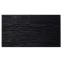 Dark Brown Metal C-Shaped Accent Table