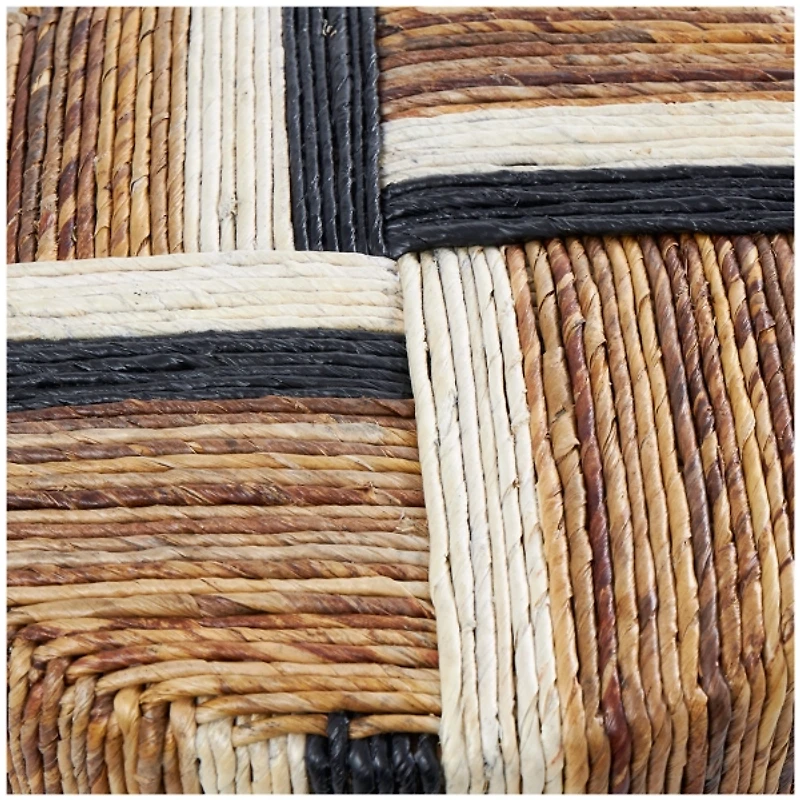 Natural Banana Leaf Wrapped Accent Table