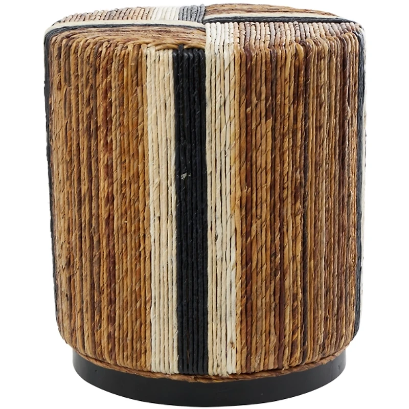 Natural Banana Leaf Wrapped Accent Table