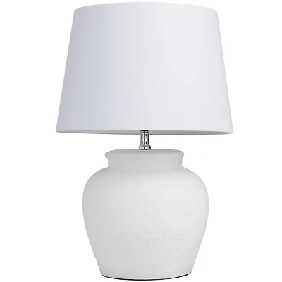 White Cement Table Lamp