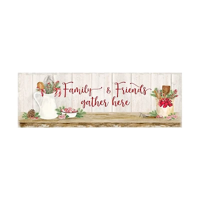 Family & Friends Gather Here Canvas Print