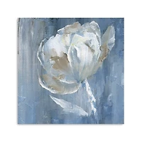 White on Blue Canvas Art Print, 30x30 in.