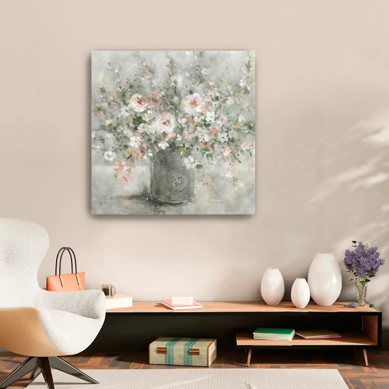 Felicitous Floral Canvas Art Print, 30X30 in.