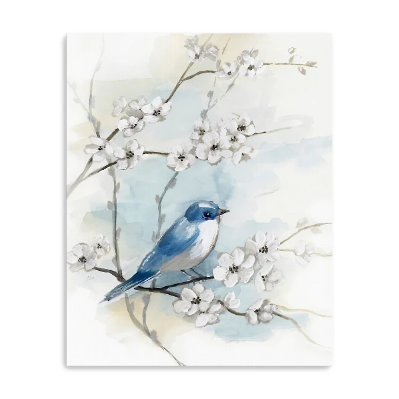 Blossoms & Bluebird I Canvas Art Print, 16x20 in.
