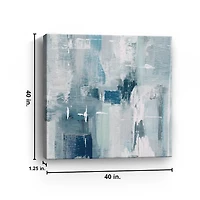 Spring Mountain Blues Canvas Art Print, 40x40 in.