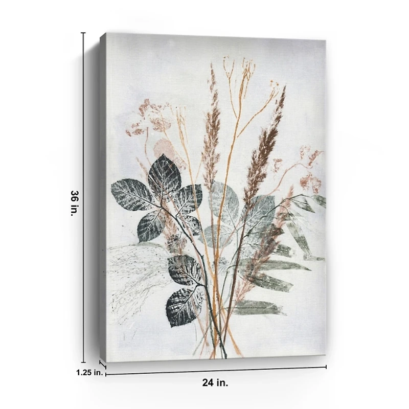 Neutral Bouquet Canvas Art Print