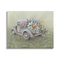 Farmhouse Flower Buggy Canvas Art Print, 24x30 in.