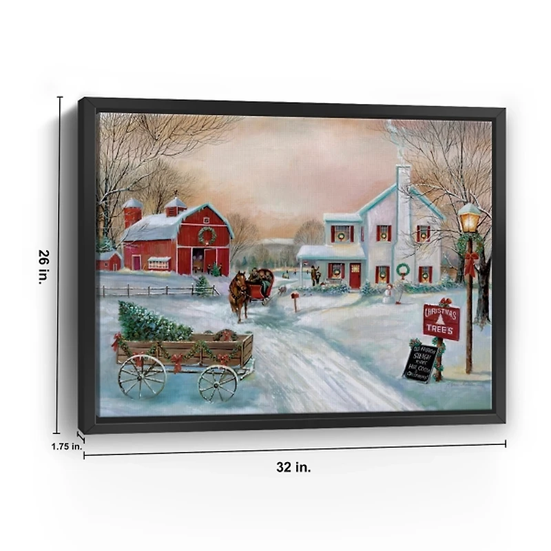 Christmas Tree Farm Framed Art Print