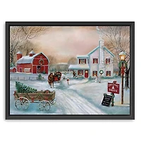 Christmas Tree Farm Framed Art Print, 42x32 in.