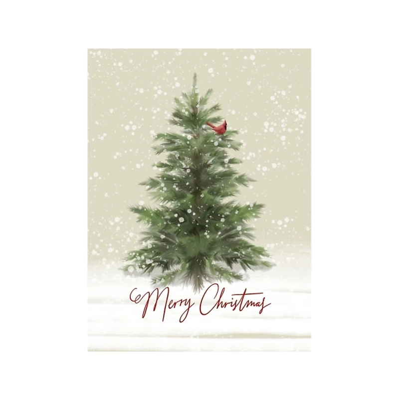 Merry Christmas Woodland Canvas Print