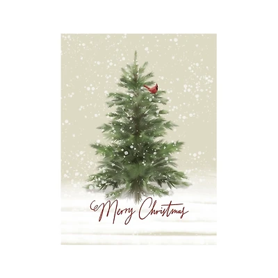 Merry Christmas Woodland Canvas Print, 24x32 in.