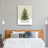 Merry Christmas Woodland Canvas Print, 30x40 in.