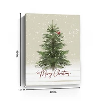 Merry Christmas Woodland Canvas Print, 30x40 in.