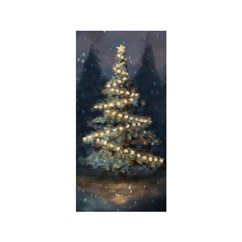 Dreamy Christmas Tree Canvas Art Print, 20x40 in.