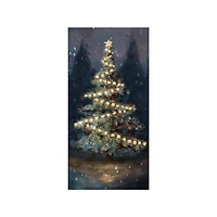 Dreamy Christmas Tree Canvas Art Print, 20x40 in.