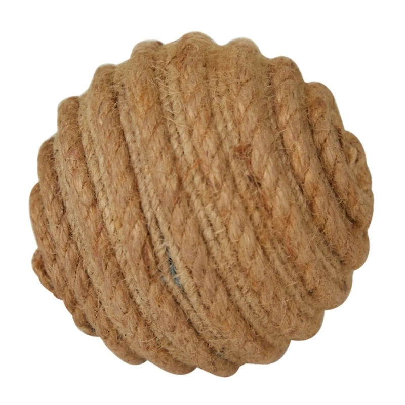 Handmade Jute Rope Orbs, Set of 4