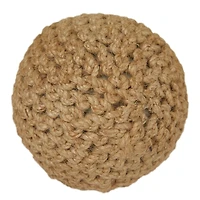Handmade Jute Rope Orbs, Set of 4