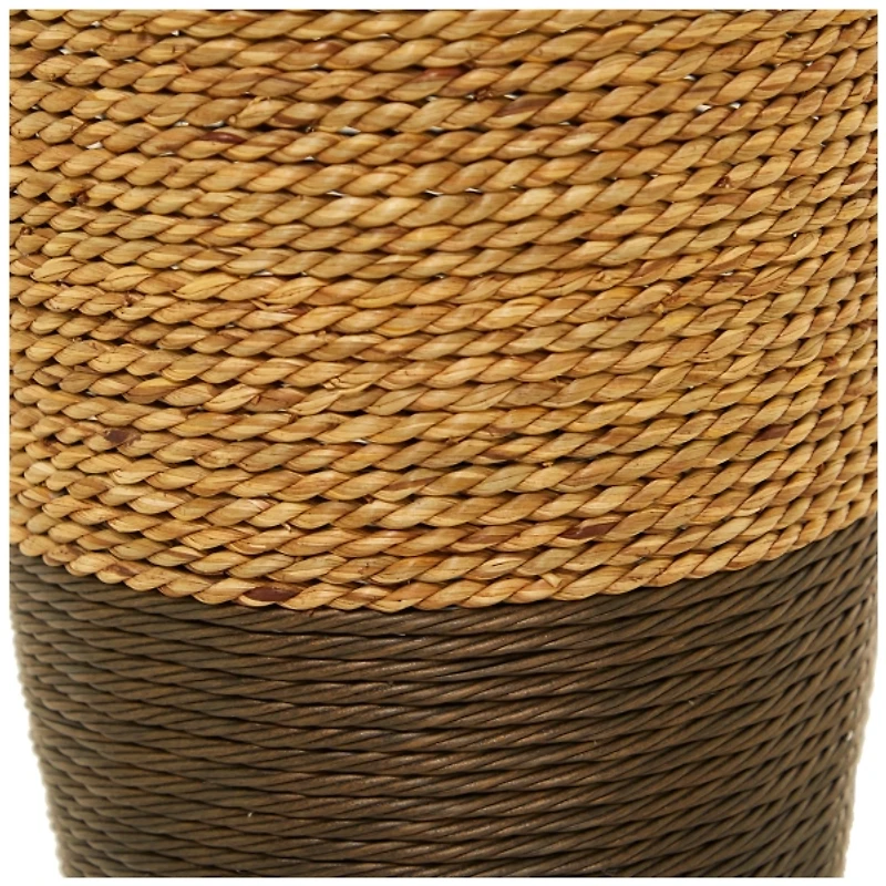 Two-Toned Natural Seagrass Floor Vase, 28 in.