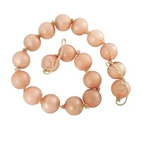 Frosted Amber Glass Bead Garland