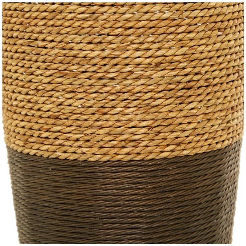 Two-Toned Natural Seagrass Floor Vase, 33 in.