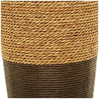 Two-Toned Natural Seagrass Floor Vase, 33 in.
