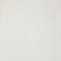 White Geometric Dimensional Canvas Art Print