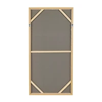 White Geometric Dimensional Canvas Art Print