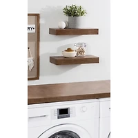 Rustic Wood 2-pc. Floating Shelves