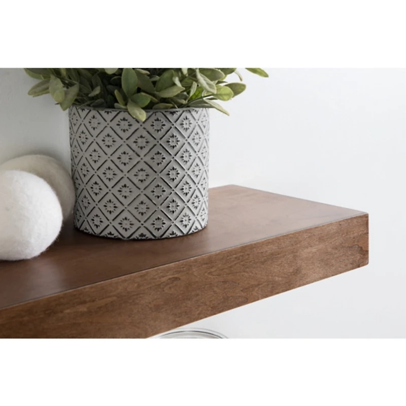 Rustic Wood 2-pc. Floating Shelves