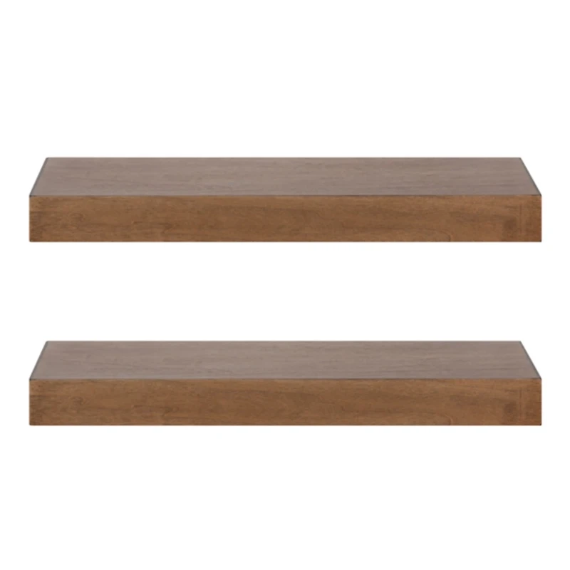 Rustic Wood 2-pc. Floating Shelves, 24 in.