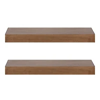 Rustic Wood 2-pc. Floating Shelves, 24 in.