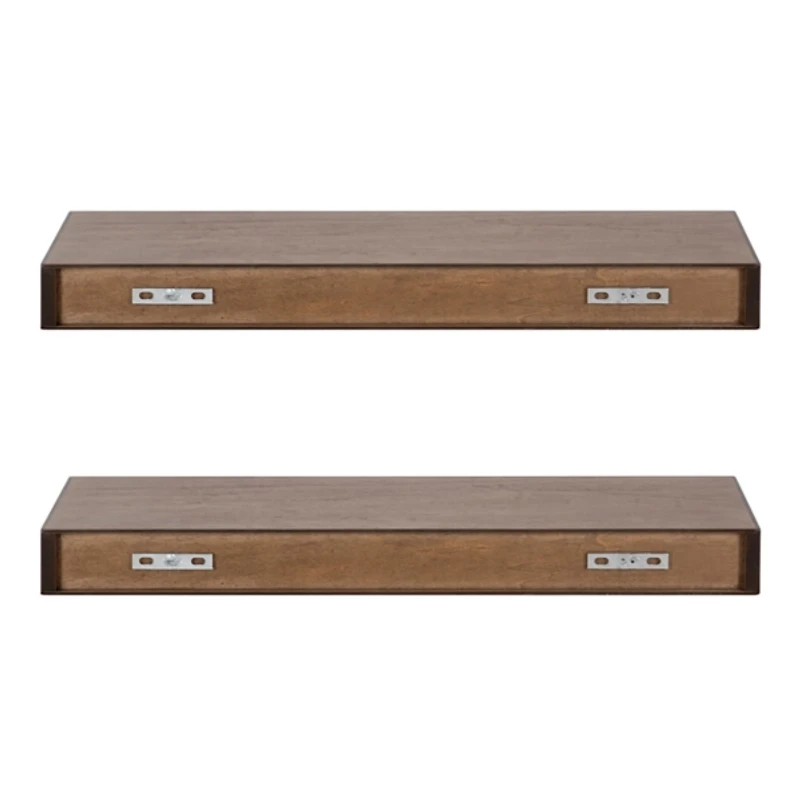 Rustic Wood 2-pc. Floating Shelves, 24 in.