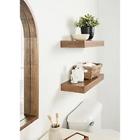 Rustic Wood 2-pc. Floating Shelves, 24 in.