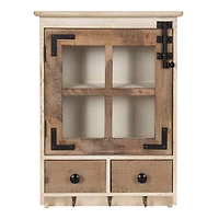 Farmhouse 2-Drawer Wall-Mounted Cabinet